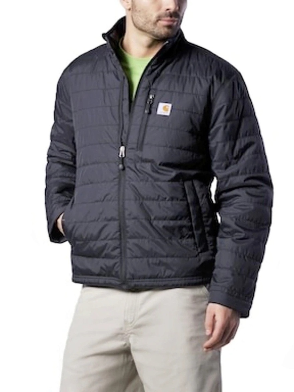 Carhartt Rain Defender Insulated Full Zip Quilted Jacket Black Men’s X-Large NWT
